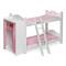 Badger Basket Pink &#x26; White Doll Armoire Bunk Bed with Ladder